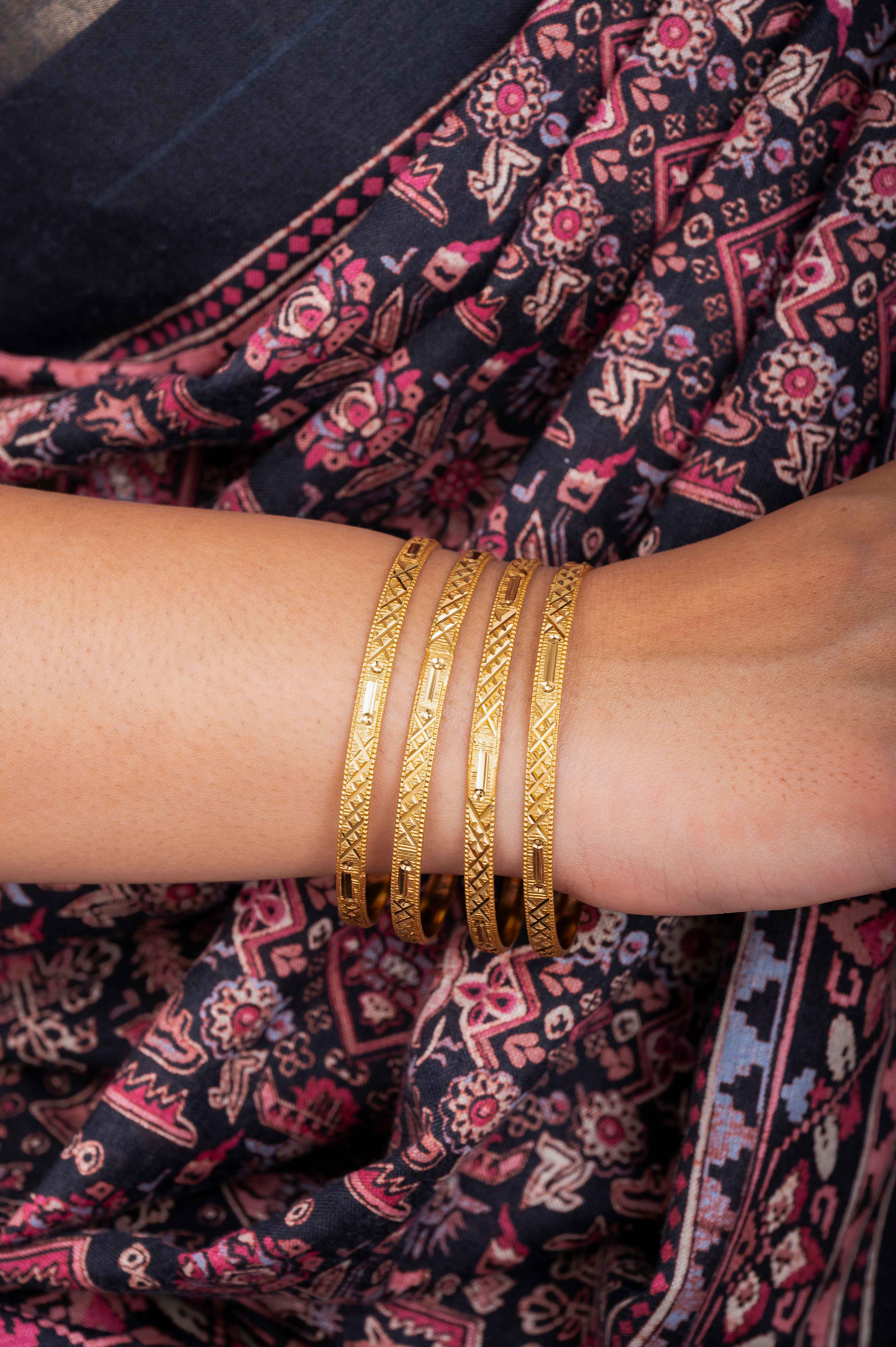 Heritage Glow Bangles-Zukiie Jewels