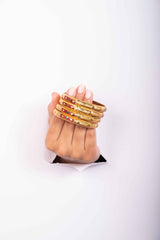Roshni Wave Bangles-Zukiie Jewels