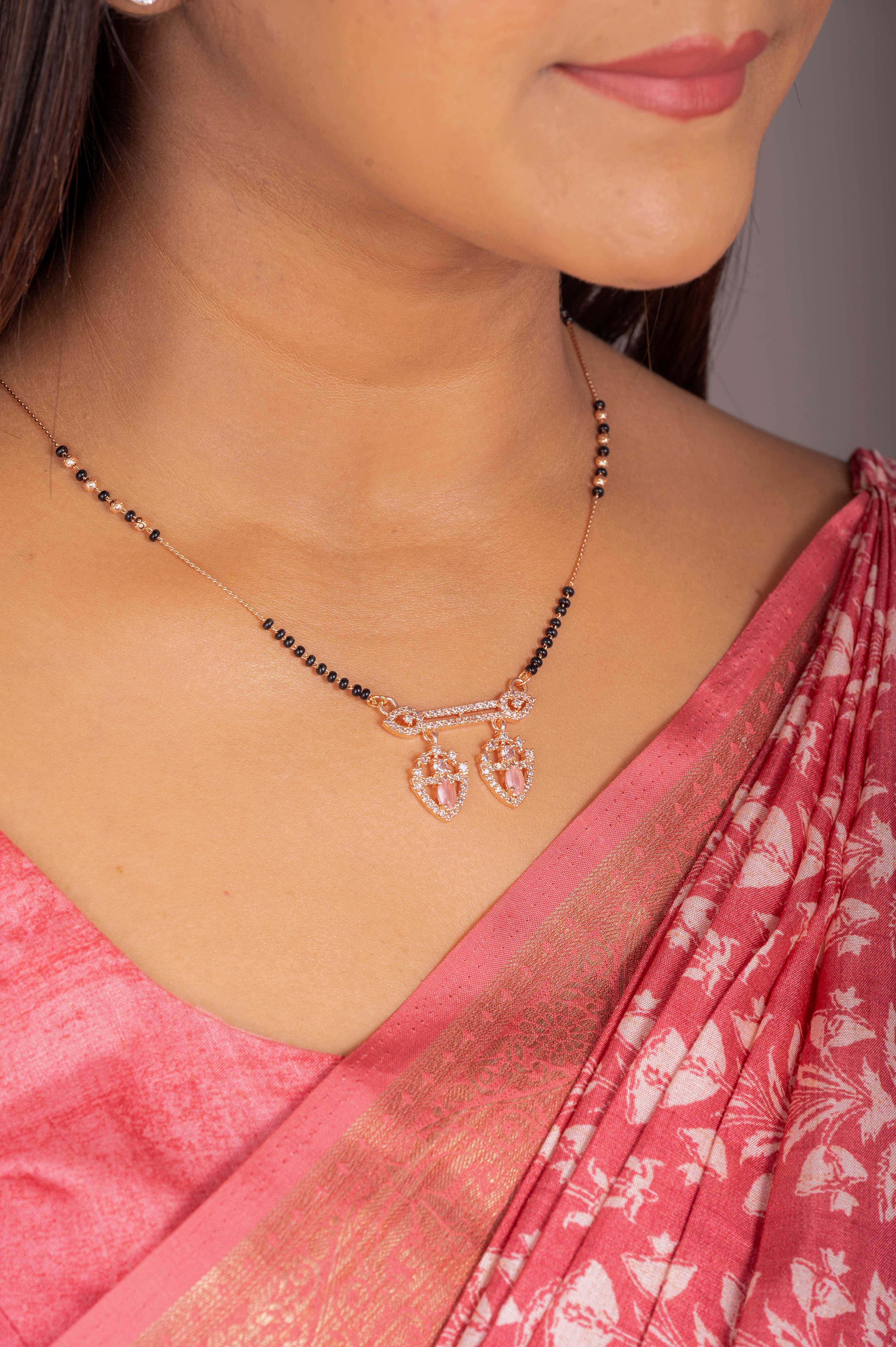 Rosy Mangalsutra by Zukiie Jewels
