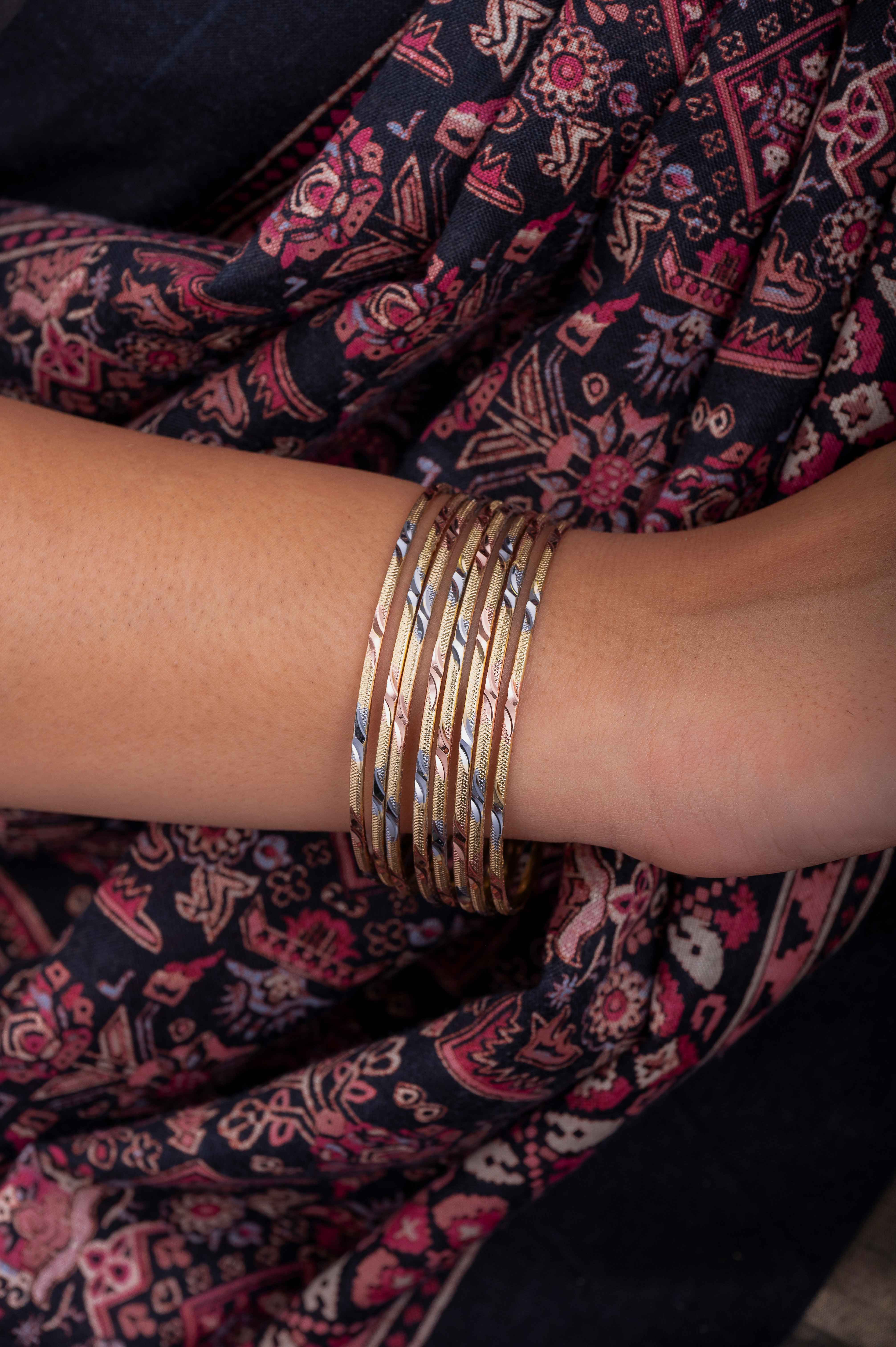 Trio Colour Bangles-Zukiie Jewels